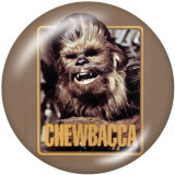 20MM Star Wars Print glass snaps buttons