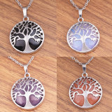 Life Tree natural stone Necklace with chain
