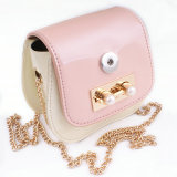 Snaps Diagonal Mini package  Chain pearl bag fit 18mm snap button jewelry