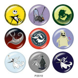 20MM Halloween Print glass snaps buttons