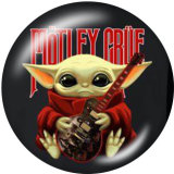 20MM Master Yoda Print glass snaps buttons