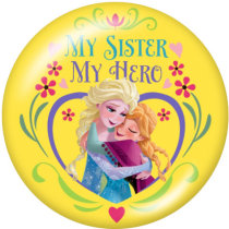 20MM Frozen Print glass snaps buttons