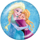 20MM Frozen Print glass snaps buttons