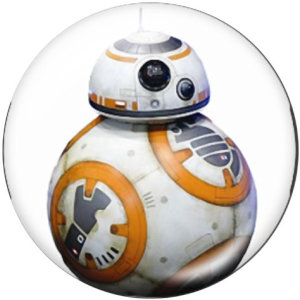 20MM Star Wars Print glass snaps buttons