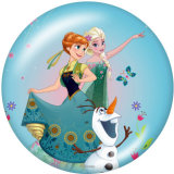 20MM Frozen Print glass snaps buttons