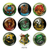 20MM Harry Potter Print glass snaps buttons