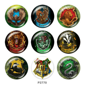20MM Harry Potter Print glass snaps buttons