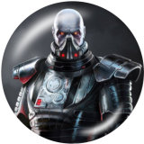 20MM Star Wars Print glass snaps buttons