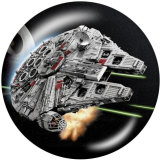 20MM Star Wars Print glass snaps buttons