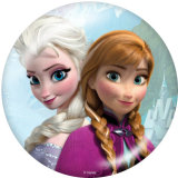 20MM Frozen Print glass snaps buttons