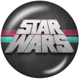 20MM Star Wars Print glass snaps buttons