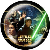 20MM Star Wars Print glass snaps buttons