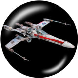 20MM Star Wars Print glass snaps buttons