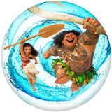 20MM Vaiava Print glass snaps buttons