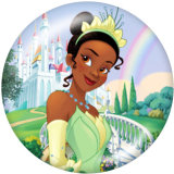 20MM  Princess Print glass snaps buttons