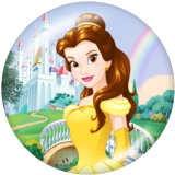 20MM  Princess Print glass snaps buttons