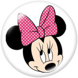 20MM  Mickey Print glass snaps buttons