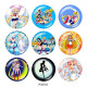 20MM Sailor Moon Print glass snaps buttons