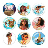 20MM Vaiava Print glass snaps buttons