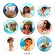 20MM Vaiava Print glass snaps buttons