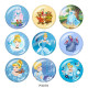 20MM princess Print glass snaps buttons