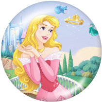 20MM princess Print glass snaps buttons