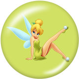 20MM Elves Print glass snaps buttons