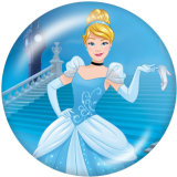 20MM princess Print glass snaps buttons