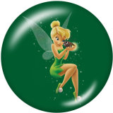 20MM Elves Print glass snaps buttons