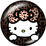 20MM Hello Kitty Print glass snaps buttons