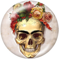 20MM Frida kahlo artist Print glass snaps buttons