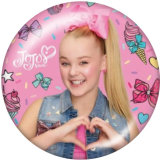 20MM doll Print glass snaps buttons