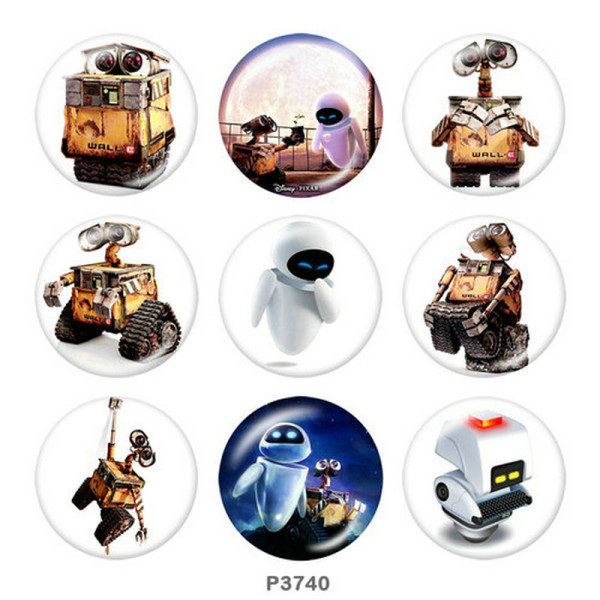 20MM ET Print glass snaps buttons