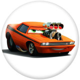 20MM Cars Print glass snaps buttons