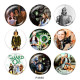 20MM The wizard of oz Print glass snaps buttons