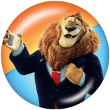 20MM Zootopia Print glass snaps buttons