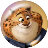 20MM Zootopia Print glass snaps buttons