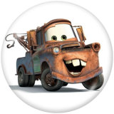 20MM Cars Print glass snaps buttons