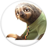 20MM Zootopia Print glass snaps buttons