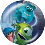 20MM cartoon Print glass snaps buttons