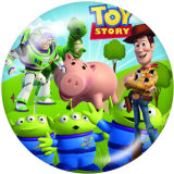 20MM Toy Story Mania Print glass snaps buttons