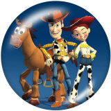 20MM Toy Story Mania Print glass snaps buttons