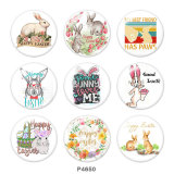 20MM Easter Print glass snaps buttons