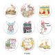 20MM Easter Print glass snaps buttons