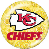 20MM team Sport glass snaps buttons