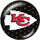 20MM team Sport glass snaps buttons