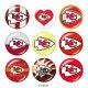 20MM team Sport glass snaps buttons