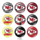 20MM team Sport glass snaps buttons