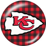 20MM team Sport glass snaps buttons