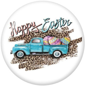 20MM Easter Print glass snaps buttons